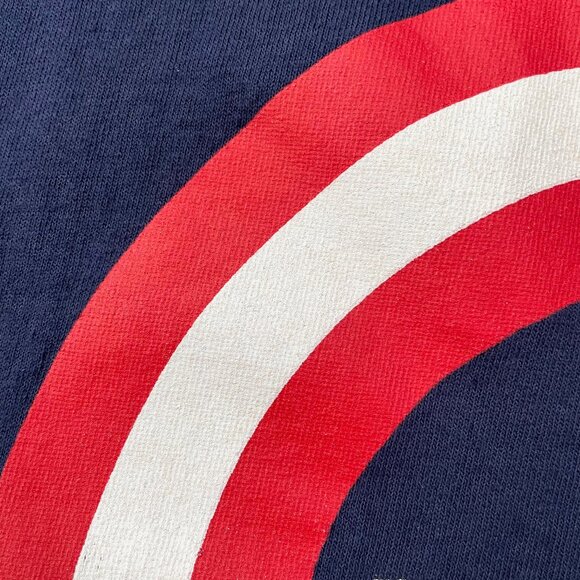 Captain America Shield Star XL 2XL Mens T Shirt No Tag Navy Blue Marvel Comics - Picture 12 of 16